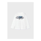 Mayoral Boys Off White Long Sleeved T-shirt
